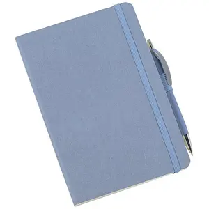 प्रचार व्यक्तिगत कस्टम लोगो मुद्रित उपहार डायरी चमड़े नोटबुक के साथ कलम