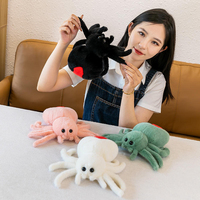 Jouet Araignée Mignonne en Peluche Courte en Coton PP pour Enfants, Idéale pour la Chambre, les Jeux à la Maison et Compagnon Quotidien