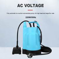 Pompe submersible automatique à faible aspiration 220V 50Hz, haute pression, grand débit, drainage à bas niveau d'eau, pompe AC à démarrage et arrêt automatiques