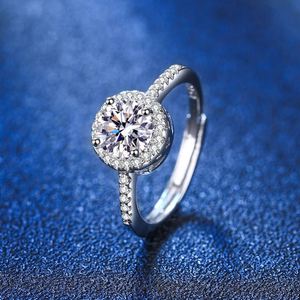 Sparkling Full Zircon Diamond <b>Ring</b> <b>Adjustable</b> Open Zircon <b>Ring</b> Wedding Engagement Copper <b>Rings</b> for Bridal Wedding Jewelry - Product Image 4