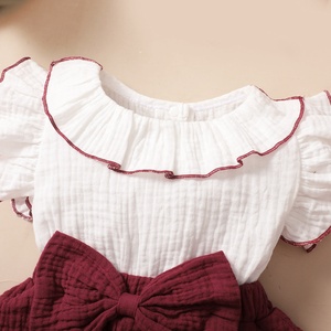 Vestito con maniche a mosca per bambini nuova torta gonna carina e fascia per capelli set di <span class=keywords><strong>abbigliamento</strong></span> per bambina per <span class=keywords><strong>1</strong></span> <span class=keywords><strong>anno</strong></span> di età - Product Image 4