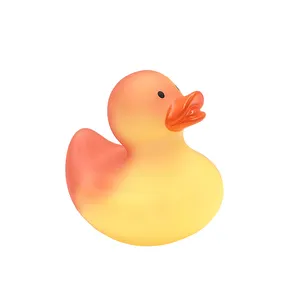Экологичная ПВХ 31 градус температурный дизайн ваша собственная меняющая цвет утка для ванны плавающая виниловая резиновая утка