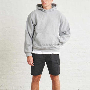 Hoodie Essentiel Sans Cordon 400 g/m² pour Homme, en Coton Oversize, Personnalisable, en Molleton Bouclette Lourd, Coupe Courte – Fabricant - Product Image 4