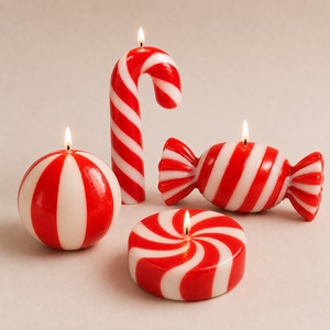 Custom Handmade Christmas Ball <strong>Candy</strong> <strong>Cane</strong> Shape Christmas <strong>Candles</strong> for Festival Decor Fragrance Xsmas Gift Box Scented <strong>Candles</strong> - Product Image 4