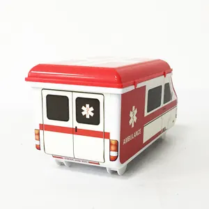 Especial divertido ambulancia Coche forma caja de primeros auxilios viajes creativo caja de primeros auxilios kit de primeros auxilios lindo de emergencia caja