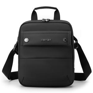 WePower Men's Messenger <b>Bag</b> <b>Large</b> Nylon Durable Business Travel Shoulder <b>Bag</b> Solid Color <b>Black</b> - Product Image 2