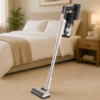 Aspirateur sans fil cyclonique sans sac à batterie avec fonction de lavage à sec pour l'entretien des sols domestiques, personnalisable avec logo et optimisé pour le référencement (SEO)