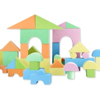 Jouets de construction éducatifs pour enfants, couleurs claires et foncées personnalisées, ensemble de blocs de construction pour enfants
