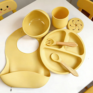 Juego de <span class=keywords><strong>Cubiertos</strong></span> <span class=keywords><strong>para</strong></span> Niños en Oferta, Baberos <span class=keywords><strong>para</strong></span> Bebés, Plato con Succión, Juego de Vajilla de Silicona <span class=keywords><strong>para</strong></span> Bebés, Accesorios <span class=keywords><strong>para</strong></span> Bebés - Product Image 3