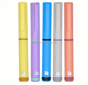 Matte Plastic <b>Refillable</b> Beauty Applicator Smooth 0-60IU Volume Control for 3ml Glass Liquid Cartridge Skin Care Dosing <b>Pen</b> - Product Image 5