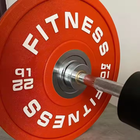 Pelat barbel karet CPU Angkat Berat warna-warni Logo kustom untuk pelat berat karet Gym