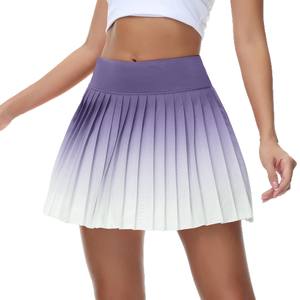 Faldas de <span class=keywords><strong>Tenis</strong></span> y Bádminton Aoyema Personalizadas para <span class=keywords><strong>Mujer</strong></span>, Ropa Deportiva de Alta Calidad con Degradado de Color, de Secado Rápido, Cintura Alta y Plisadas - Product Image 5