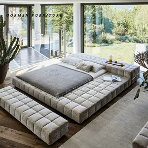 <span class=keywords><strong>Lit</strong></span> en cuir minimaliste italien léger luxe moderne simple Internet célébrité <span class=keywords><strong>étage</strong></span> tatami <span class=keywords><strong>lit</strong></span> <span class=keywords><strong>double</strong></span> chambre principale - Product Image 2