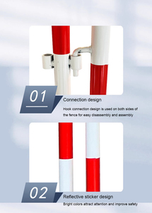 Barriera di controllo della folla del traffico del metallo usata barriera della costruzione del pannello di recinzione temporanea di alta qualità della fabbrica - Product Image 2
