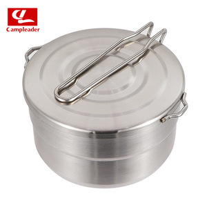 Pot à bento en acier inoxydable 304, 1,5 L, poignée pliable, pot de cuisson pour l'extérieur - Product Image 3