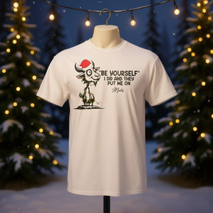 Sé tú mismo, yo lo hice y me pusieron en medicación, camiseta navideña - Product Image 3