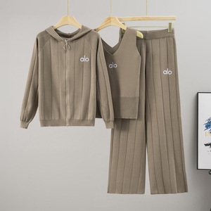 A-L-O Set Maglione <span class=keywords><strong>Donna</strong></span> Primavera Autunno in Nylon/Cotone Lavorato a <span class=keywords><strong>Maglia</strong></span> con Ricamo Antirughe alla Moda - Product Image 1
