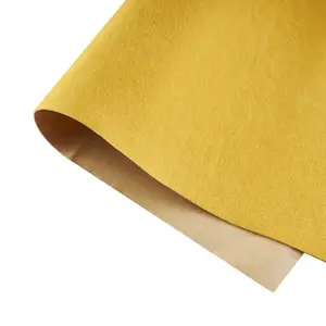 Tela aterciopelada universal de Etiqueta Privada, tela de terciopelo autoadhesiva de poliéster de pila corta para caja de regalo y papel tapiz