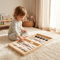 Jeu de fléchettes rapides en bois de qualité supérieure, jeu de table de hockey de table rapide pour les fêtes en famille, les enfants et les adultes