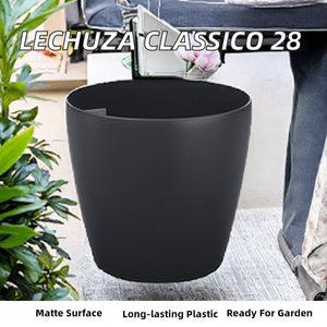 Maceta de Plástico <span class=keywords><strong>Lechuza</strong></span> Classico Color 28 Gris Pizarra con Acabado Mate para Jardín, Modelo 13204 - Product Image 2