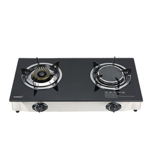 <span class=keywords><strong>Cocina</strong></span> de <span class=keywords><strong>Gas</strong></span> de Doble Quemador con Placa de Cerámica, Diseño 3D, Electrodoméstico de <span class=keywords><strong>Cocina</strong></span> - Product Image 1
