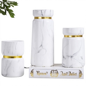 <span class=keywords><strong>Vase</strong></span> moderne minimaliste avec surface électroplaquée et émaillée, design simple et moderne, décoration créative pour la maison, style nordique, salon, table à manger - Product Image 5