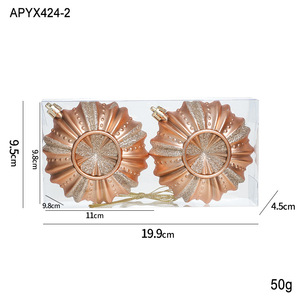 Adornos Navideños, Adornos Colgantes con Brillantina, Juego <span class=keywords><strong>de</strong></span> Adornos Navideños - Product Image 6