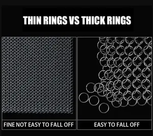 3 dimensioni 316 ghisa pulitore pentole da cucina pentole in acciaio inox forniture di lavaggio a microonde strumenti di pulizia articoli per la casa - Product Image 3