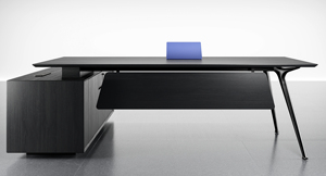 Escritorio Ejecutivo Moderno para CEO, Convertible, <span class=keywords><strong>de</strong></span> Madera <span class=keywords><strong>de</strong></span> Lujo, con Cajones <span class=keywords><strong>de</strong></span> Almacenamiento y Gestión <span class=keywords><strong>de</strong></span> Cables - Product Image 4