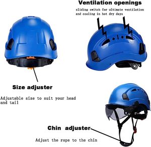 Casques <span class=keywords><strong>de</strong></span> <span class=keywords><strong>sécurité</strong></span> industriels WEJUMP Suppliper CE avec visière et protège-oreilles, <span class=keywords><strong>casque</strong></span> <span class=keywords><strong>de</strong></span> <span class=keywords><strong>sécurité</strong></span> pour les travailleurs <span class=keywords><strong>de</strong></span> la construction - Product Image 2