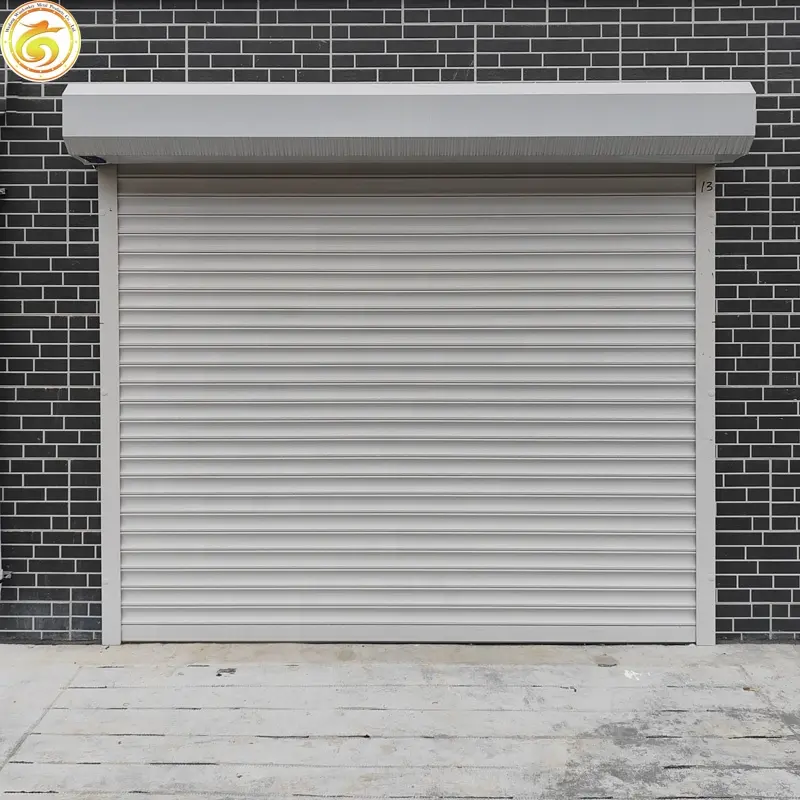 Insulated Roll Up Profile/aluminium berbusa rolling shutter/PU berbusa di dalam roller up pintu