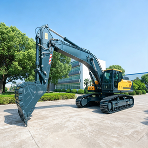 รถขุดไฮดรอลิกแบบตีนตะขาบ HX405L ขนาด 41 ตัน สำหรับงานหนัก งานก่อสร้างและเหมืองแร่ กำลัง 254 กิโลวัตต์ พร้อมบุ้งกี๋สำหรับขุดหิน - Product Image 1