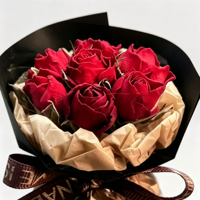 Bouquet de fleurs séchées créatif et éternel, désodorisant de voiture autoportant léger et écologique, parfum de rose, idéal comme cadeau