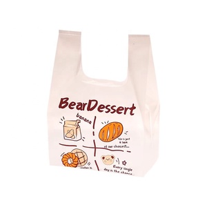 100% biodegradable plastic T shirt shopping bag shopper bags