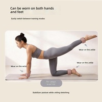 Ensemble de bracelets lestés ajustables en silicone souple unisexe - Lestes amovibles pour l'entraînement musculaire, le yoga, le pilates, la danse, le cardio