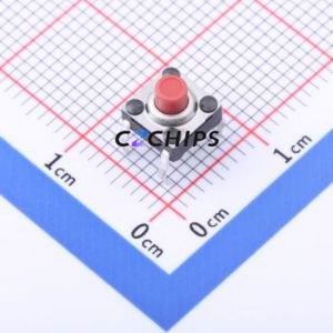 TS665CJFS-HT 250gf 072 Tactile Switch Through hole-4P,6x6mm Switch Single Pole Single Throw Round Button 2.5N Through Hole - Product Image 1