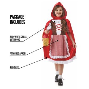 Disfraz de <span class=keywords><strong>Caperucita</strong></span> <span class=keywords><strong>Roja</strong></span> para Halloween 2026, Traje de Cosplay para Bebés y Niñas, Vestido de Princesa de Poliéster para Actuaciones - Product Image 5
