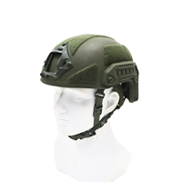 Casque tactique FAST High Cut M-XXL en PE et Aramide, options légères avec rails de fixation avant et panneaux auto-agrippants