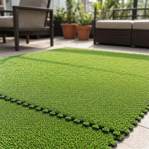 Tapis de sol de gym élégant Quiet Comfort Puzzle De Tapis, édition spéciale, tapis de pique-nique extérieur pratique, dalles de gazon artificiel - Product Image 3
