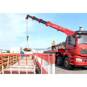 Grue hydraulique montée sur camion Hengyin, haute efficacité, avec pompe et moteur, capacité de levage de 220 kNm, vente chaude - Product Image 5
