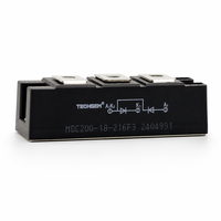 Module de diode TECHSEM MDC200-18-216F3 à montage sur châssis, redresseur de puissance 200A 1800V pour onduleurs PWM et applications industrielles