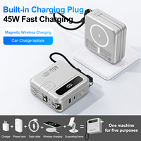 Batterie externe sans fil 45W 15000 mAh pour iPhone, chargeur rapide, batterie externe magnétique, stations d'alimentation portables pour téléphone