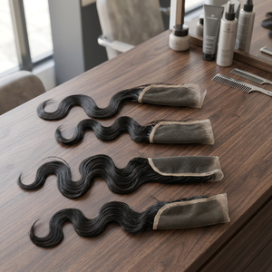 Vendeurs en gros de cheveux non transformés à cuticule alignée brut vierge indien birman armure de cheveux humains Bodywave 5*5 fermeture cheveux humains - Product Image 1