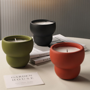 เทียนหอมอโรมาเธอราพีเซรามิกแบบพรีเมี่ยมกลิ่นหอมยาวนานของตกแต่งบ้านบ้านบ้านเทศกาลคริสต์มาสอีสเตอร์ - Product Image 4