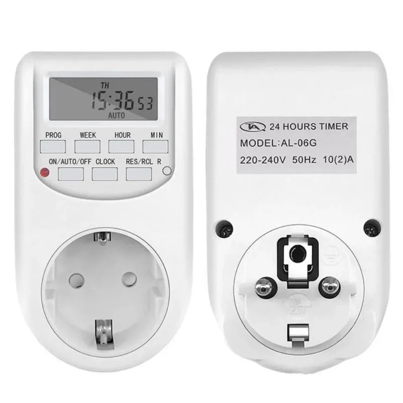 Interruptor de toma de corriente de temporizador, interruptor de salida de  temporizador de ahorro de energía para oficina para trabajar (enchufe de