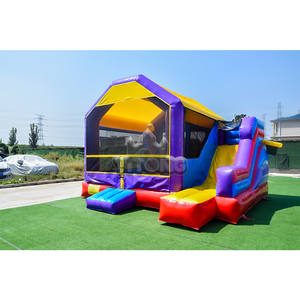 Thương mại lâu đài bouncy <span class=keywords><strong>Inflatable</strong></span> trẻ em nhảy lâu đài <span class=keywords><strong>Inflatable</strong></span> Bouncer với trượt nhà bị trả lại với Slide cho trẻ em ngoài trời - Product Image 1
