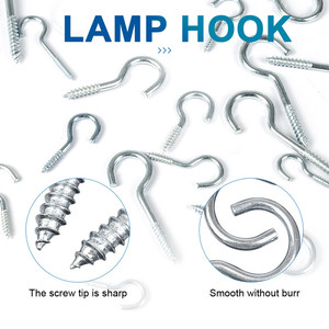 Đồng Mạ Kẽm Màu Xanh Mạ Kẽm Cup Vít Hooks Tường Treo Peg Vít Hanger Trần Treo Móc - Product Image 4