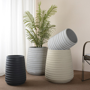 <span class=keywords><strong>Pot</strong></span> de fleurs rond en ciment pour décoration de salon et de balcon P45 - Product Image 6