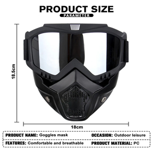 Ветрозащитные легкие очки для активного отдыха, HD-очки для мотоциклов, сноуборда, езды на велосипеде, мужские солнцезащитные очки с защитой от УФ-излучения, сменные линзы - Product Image 3