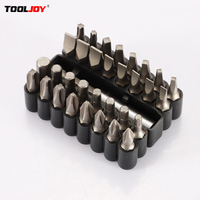 Tournevis magnétique industriel TOOLJOY PH2 25 mm avec poignée en acier et finition oxyde noir pour perceuse et visseuse à chocs